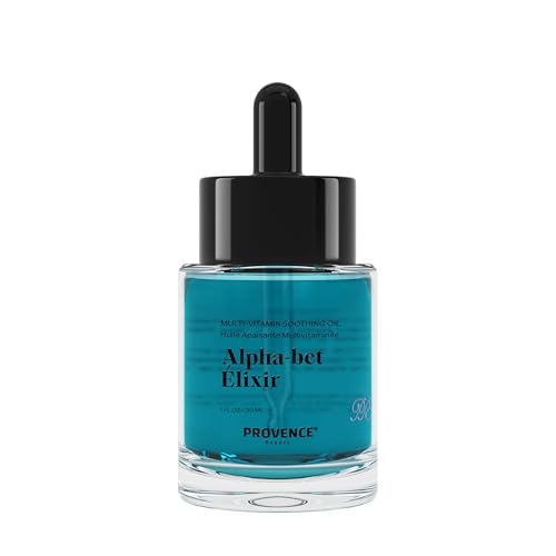 Provence Beauty Alpha-bet ?lixir Multi-Vitamin Soothing Facial Oil ? Hydrating Face Oil with 1% Bakuchiol, Vitamin C, Panthenyl Triacetate & Vitamin E ? Brightens, Smooths & Restores Skin ? 1 fl oz