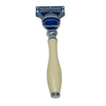 G.B.S Ivory 5-Blade Safety Razor with Ergonomic Handle - Classic Wet Shave