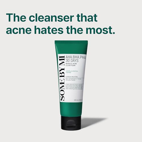 SOME BY MI AHA BHA PHA 30 Days Miracle Acne Clear Foam & 2EA Miracle Toner