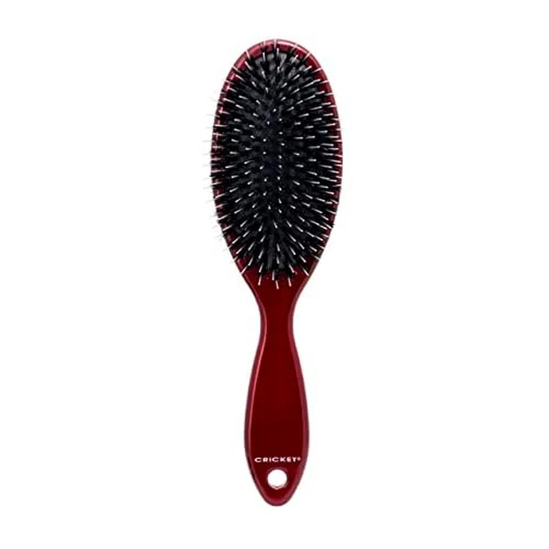 Cricket Smoothing Boar & Nylon Bristle Hair Brush - Natural Boar and Anti-Static Nylon Bristles for Shine and Texture - Brushes for All Types, Including Thin and Fine Hair
