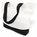 Black/White Cotton Canvas Tote Bags 24-Pack Large Reusable Grocery Shopping Bags
