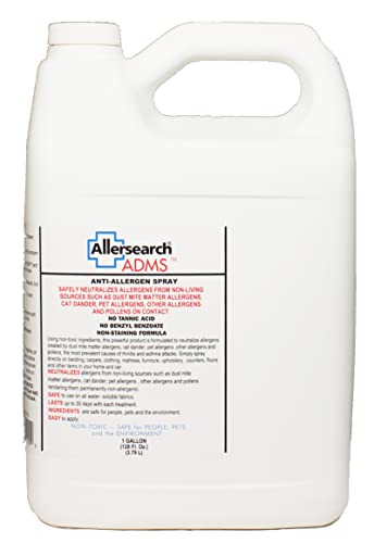 Allersearch ADMS Anti-Allergen Spray 128 Oz - Hypoallergenic Dust & Mold Remover
