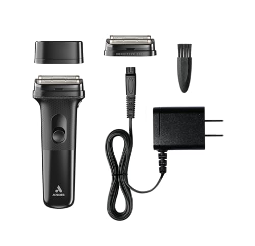 Electric Foil Shaver for Sensitive Skin - Lithium-Ion Battery, 3-Hour Run Time