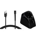 2PCS USB Charger Stand Set for Wahl Magic Clip Senior Sterling-4 Detailer Lithium-Ion Pro Clippers, Replacement Charging Cable for Wahl 8164 Finale & 8173 Vanish Shaver
