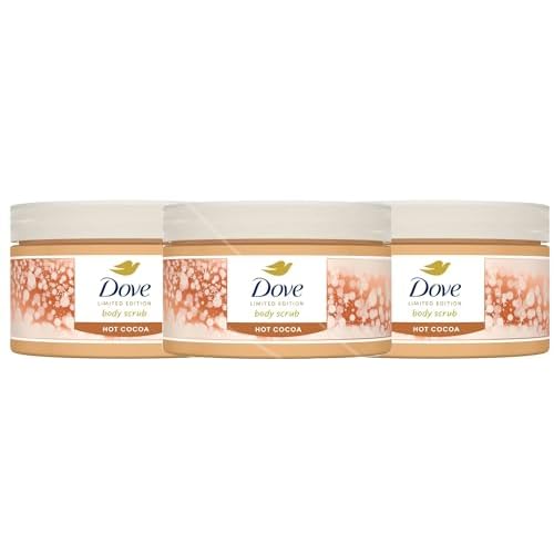 Pack of 3 - Dove Hot Cocoa Body Scrub - 3.5oz each - Limited Edition Pack x 3.
