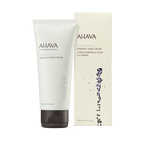 AHAVA Dead Sea Mineral Hand Cream 3.4 Fl Oz – Original Formula, Fast Absorbing Moisturizer