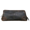 Celestial Leather Toiletry Bag ? Where Elegance Meets Everyday Utility, (DARK BROWN)