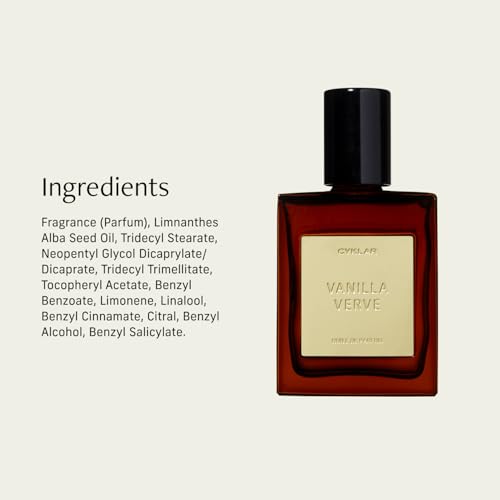 Travel-Size Perfume Oil with Vanilla Verve Scent - 15ml Roll-On for Skin & Fragrance Layering