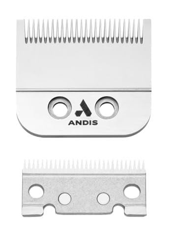 Andis Fade Master Carbon Steel Blade Replacement for ML Clippers - Adjusts 00000-000 - Chrome - Variation of THIS listing