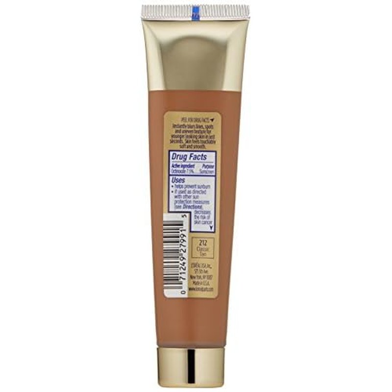 L¡¯Or?al Paris Visible Lift Blur Foundation, 212 Classic Tan, 1.3 Fluid Ounce