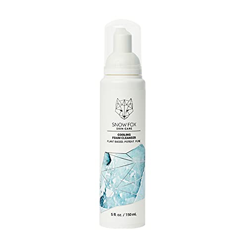 Cooling Foam Facial Cleanser with Aloe Vera & Peppermint - Gentle, SLS-Free 5oz