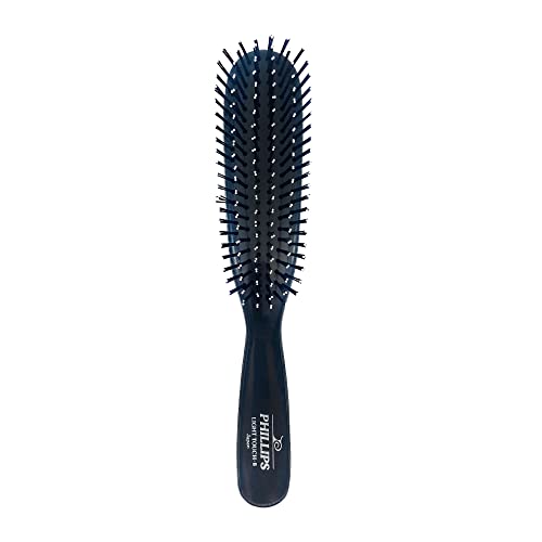 Full Sized Phillips Brush Light Touch 8 Hair Brush - Black, 8.6 Inches