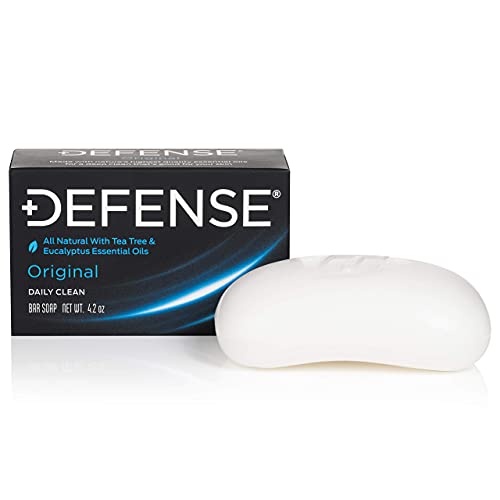 Defense Soap 12-Pack All Natural Tea Tree Bar Soap for Men - 4.2 oz Each
