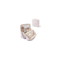 Standing Makeup Bag for Women Large Travel Cosmetic Organizer - Light Pink