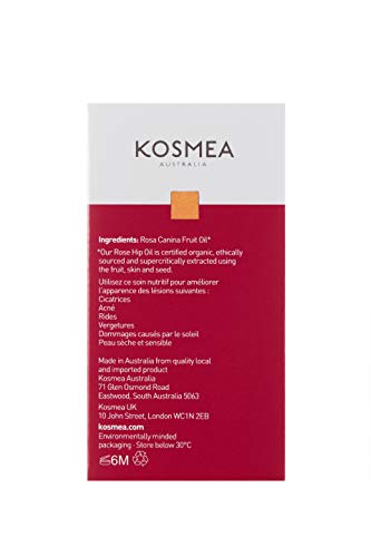 Rosehip Oil 1.42 Fl Oz - Anti-Aging Face & Body Oil - Sustainably Harvested, Full Spectrum