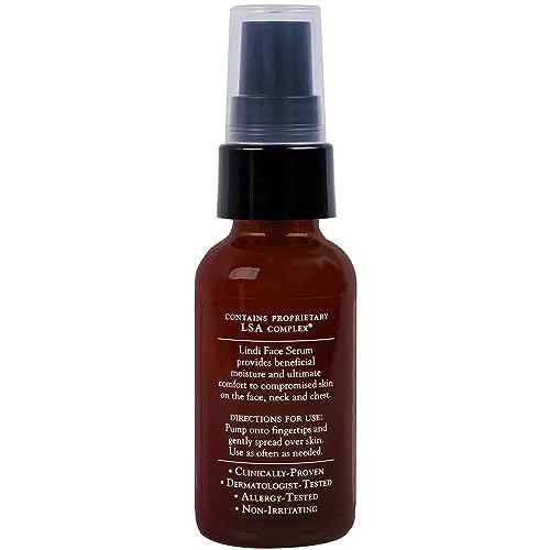 LINDI SKIN Lavender Face Serum - Ultimate Moisture and Comfort To Restore Your Skin Immediately - Reduce Facial Rash, Redness, and Itching - Relieves Uncomfortable Effects of Chemo Rash(1 fl oz)