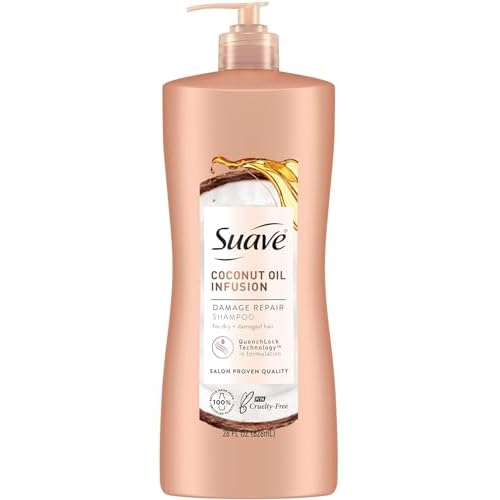 Suave Professionals Coconut Oil Infusion Damage Repair Shampoo, 28 oz