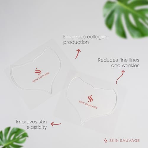 Skin Sauvage Chest & Neck Wrinkle Pads (2 Count) — Anti-Aging Silicone Smoothing & Moisturizing