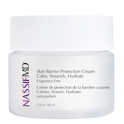NassifMD Skin Barrier Protection Cream with Centella Asiatica - Healing Moisturizer for Sensitive & Post-Treatment Skin - Reduces Redness, Plumps Fine Lines