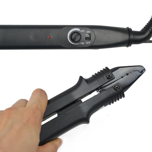 YTBYT Black Hair Extensions Tool Kit with Fusion Heat Iron & Accessories - Single Head