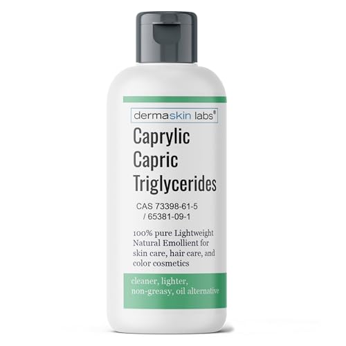 4 Fl Oz Caprylic Capric Triglycerides Cosmetic Grade Lightweight Moisturizer Base - Non-Greasy Coconut Oil Derivative