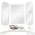 Impressions Vanity Hello Kitty Pretty Petals LED Compact Mirror with Artwork, Travel Makeup Mirror with 3X Magnified Top Mirror, Soft Touch Sensor Button, and Adjustable Brightness Makeup Mirror