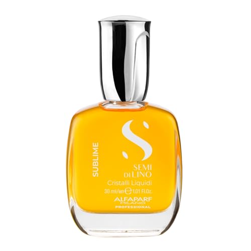 Alfaparf Milano Semi di Lino Cristalli Liquidi Hair Oil 1.01 Fl Oz - Shine & Heat Protectant