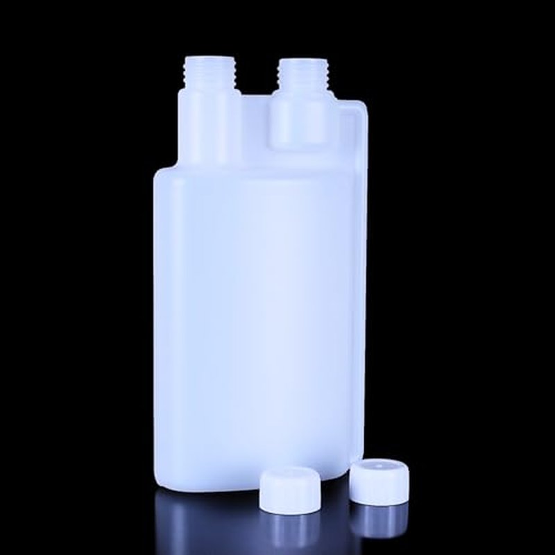 2 Pack Standard Squeeze Shot Bottle - HDPE Plastic Flask for Liquor, Portable Dispenser with Free Funnel (32OZ(1000ml) & 1.2OZ(30ml))