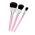 Professional Makeup Brush Set with Double Dome Blenders - 3 Pieces