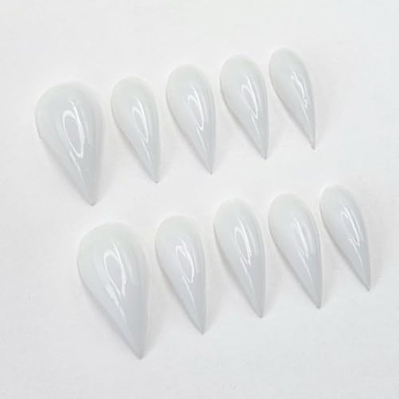 10 Pcs Handmade Press on Nails Short Curved Unique Stiletto Eagle Claw Acrylic Fake Nail with Dragon Claw Design Thickened Goth Nails Press Ons Full Cover Reusable Glue on Nail for Women£¨M£©