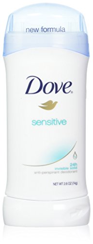 Dove Sensitive Skin Deodorant Stick 2.6 oz - 6 Pack, 24 Hour Protection