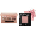 MAYBELLINE The Blushed Nudes Eyeshadow Palette Makeup & Fit Me Powder Blush, Lightweight, Smooth, Blendable, Long-lasting All-Day Face Enhancing Makeup Color, Mauve, 1 Count