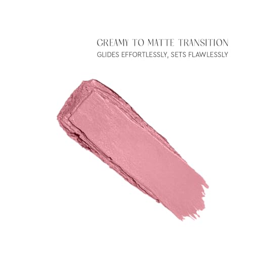 Hydrating Long-Lasting Matte Lipstick Dusty Peach - Peptide & Hyaluronic Infused, 2.4g