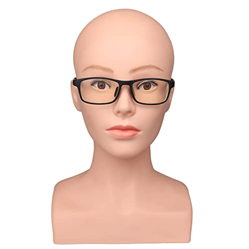 Realistic Female Mannequin Head with Shoulders for Wig Display & Styling