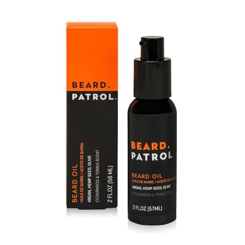 Bump Patrol Beard Patrol Beard Oil for Men ? Natural Grooming Serum and Mustache Conditioner, Softens, Smooths and Strengthens Growth, Cedarwood and Tonka - 2 fl oz - Pack 1