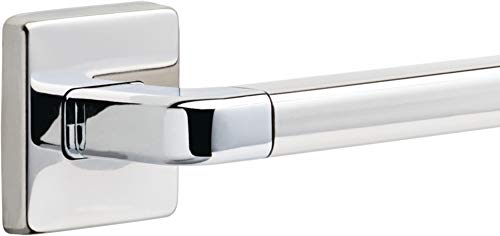 18-Inch Modern Decorative ADA Grab Bar - Polished Chrome, Wall Mount