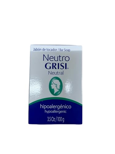 Grisi Neutral Bar Soap 12-Pack - pH-Balanced, Dermatologist Recommended