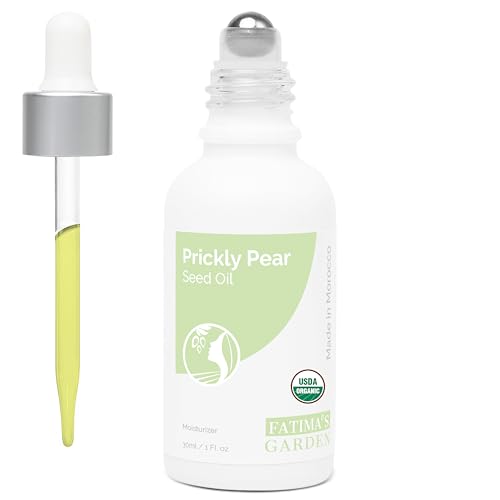 Fatima's Garden Organic Prickly Pear Seed Oil Serum 30ml + 1 Fl Oz Pack