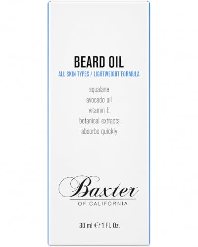 Beard Grooming Oil with Squalane & Avocado Oil - 1 Fl Oz, Nourishing & Anti-Itch