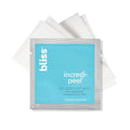 Bliss Incredi-Peel Glycolic Resurfacing Facial Pads Fragrance-Free 15 Count - Gentle Exfoliation for Bright Skin