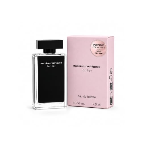 Narciso Rodriguez for Her Eau de Toilette Mini Splash 0.25 Fl Oz – Travel Size Perfume