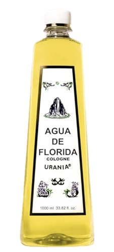 Urania Agua de Florida Cologne 1000ml - Citrus Floral Scent, Pack of 1