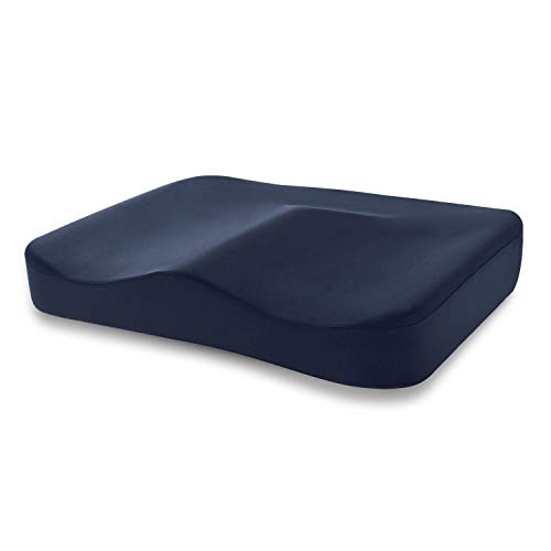 Tempur-Pedic Memory Foam Seat Cushion - Medium Dark Navy Blue - Variation of Cushion
