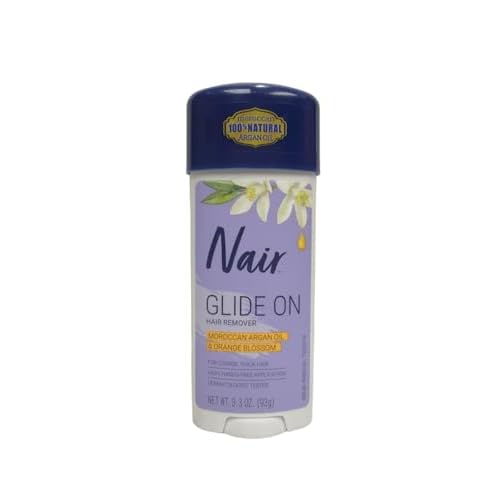 Nair Hair Remover Glides Away Nourish with Argan Oil 3.3 Ounce (97ml) (3 Pack)