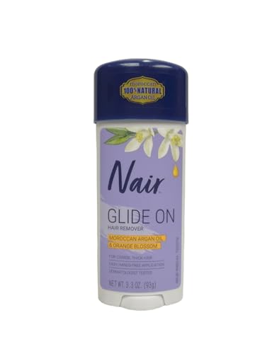Hair Removal Cream Stick with Argan Oil - Fast & Easy Bikini & Leg Hair Remover - 3.3oz (97ml) Twin Pack