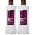 RAW SUGAR Men's Body Wash 25 fl oz (Pack of 2) (Black Coconut + Sea Salt)