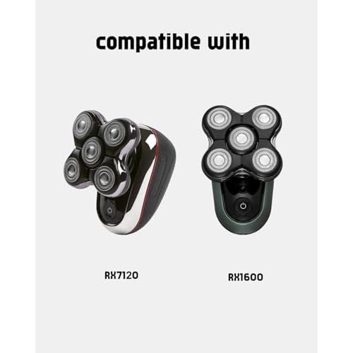 Balder Boss Replacement Head Compatible with Remington Balder Boss XR7120 XR7100 and RX7 Ultimate Series XR1600, 2 Pack Remington Shaver Replacement Heads, 2 Cleaning Brush