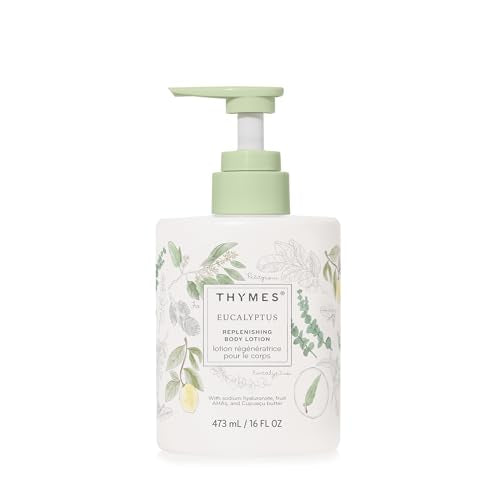 Thymes Eucalyptus Body Lotion 16oz - Replenishing Moisturizer for Dry Skin