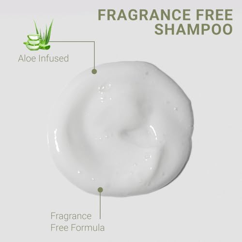Fragrance Free Moisturizing Shampoo - Restores Hydration for All Hair Types 12oz