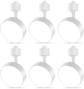 Diffuse LED Track Lighting Heads H Type 12W 3000K White 6 Pack - Easy Install